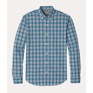 Bonobos Teal Maxwell Plaid Button Down Shirt Slim‎ Fit Mens Size Large (1841)